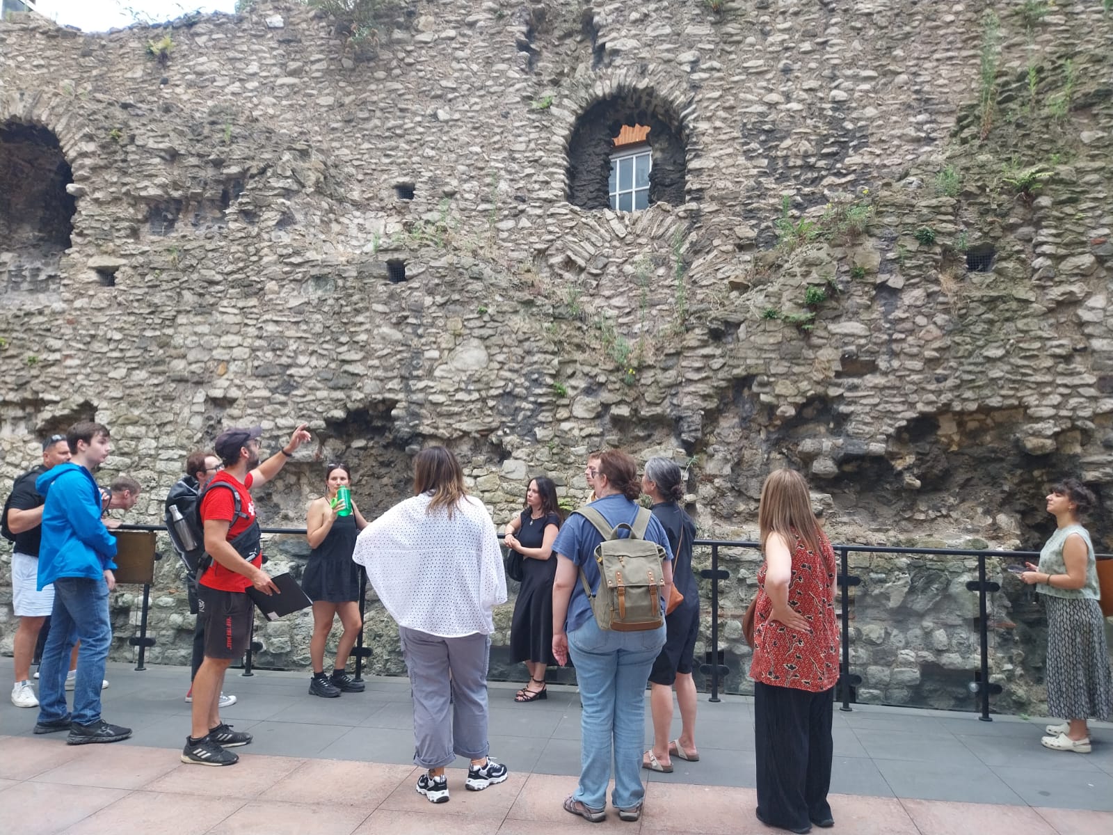 Bowl of Chalk with participants on walk tour for London's Air Ambulance Charity