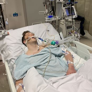 London's Air Ambulance patient Jordan, in hospital