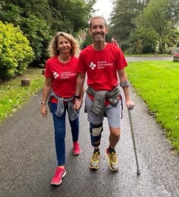 London's Air Ambulance patient Steve and his wife Clare